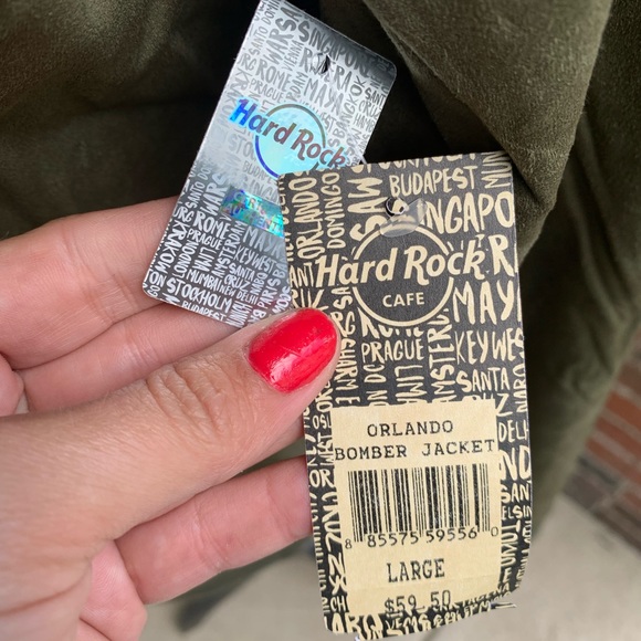 NWT Hard Rock Cafe Orlando Bomber Jacket - Picture 3 of 4